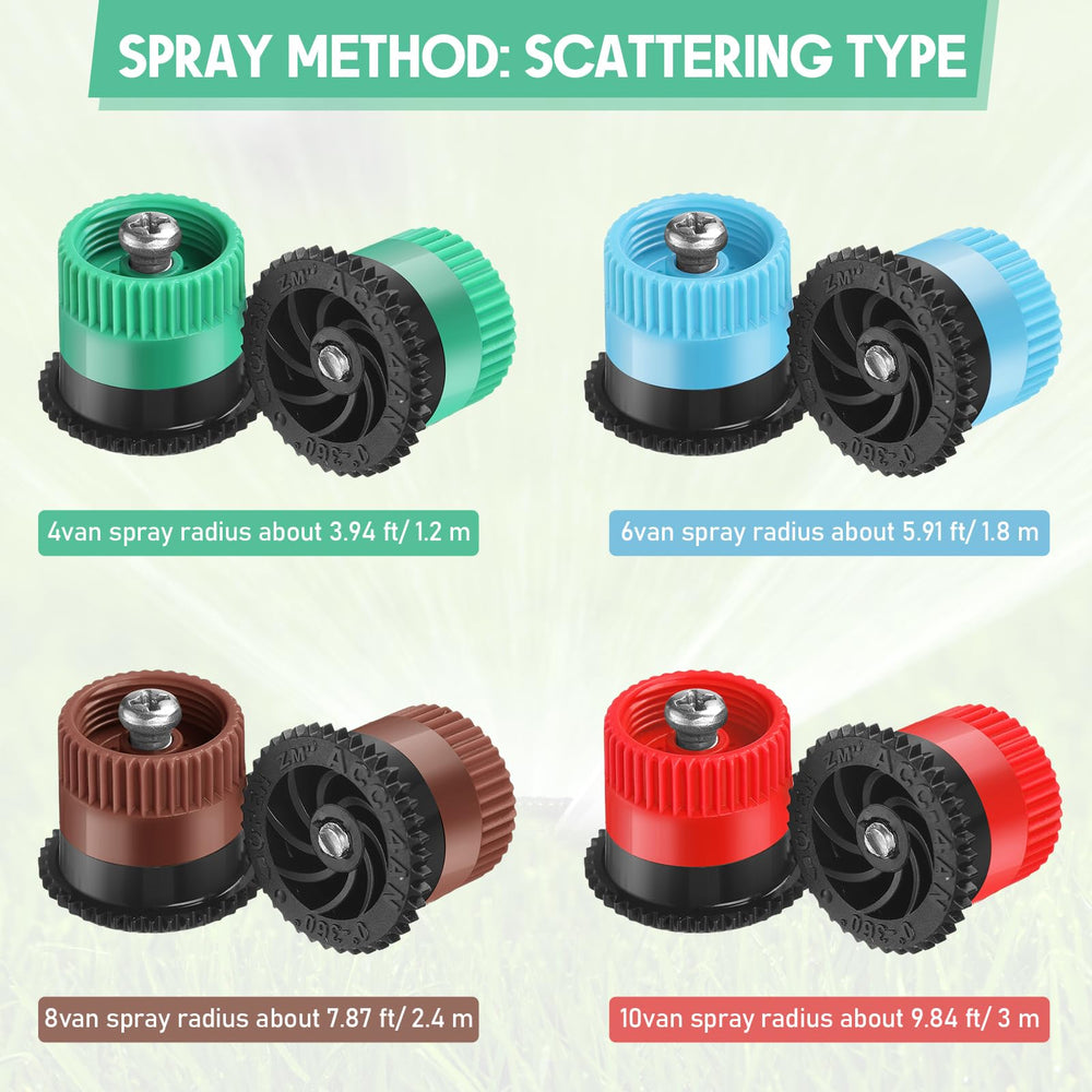 8 VAN sprinkler head with water spraying pattern