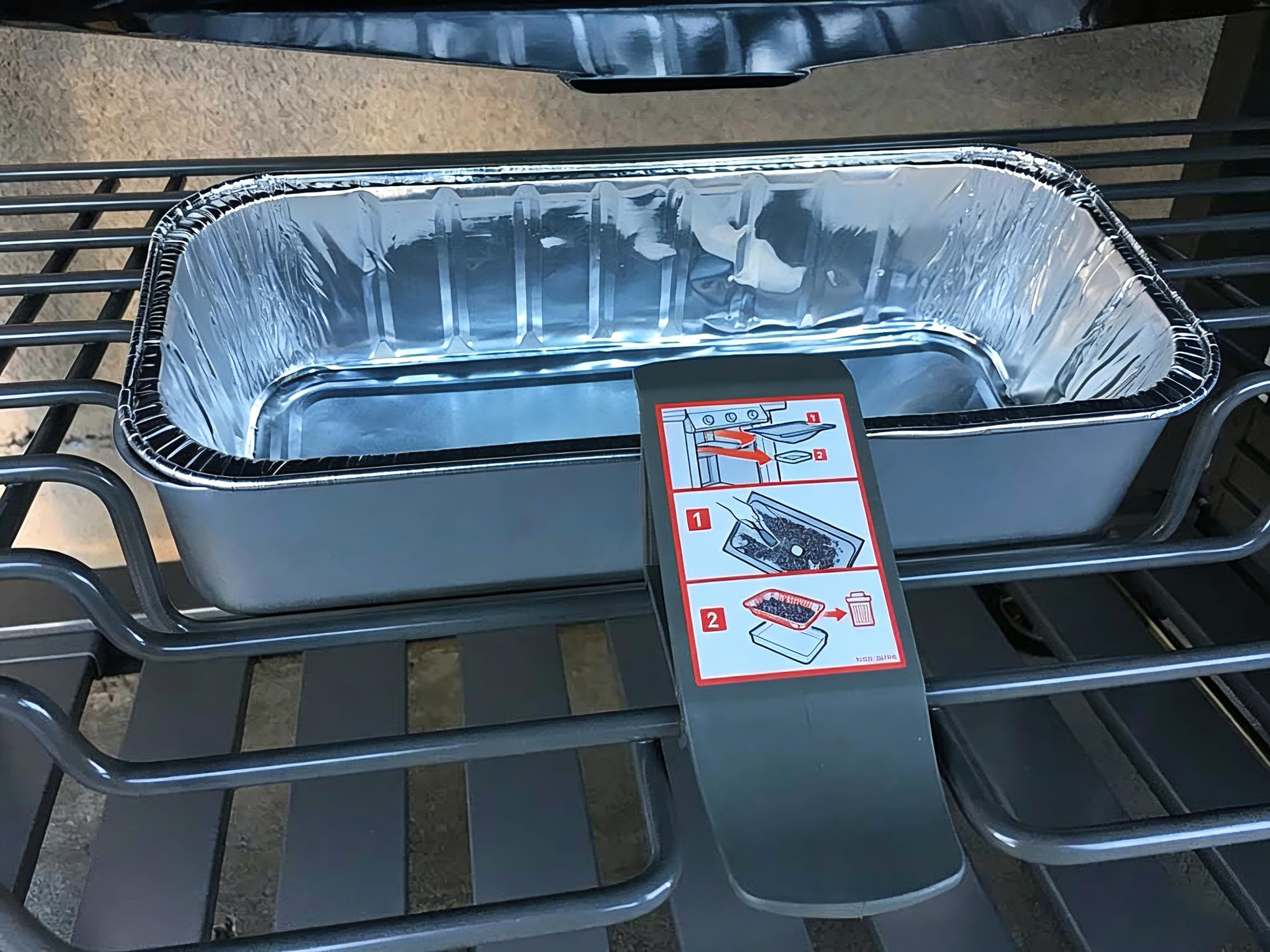 Side view of WEBROIL aluminum liner for grease management