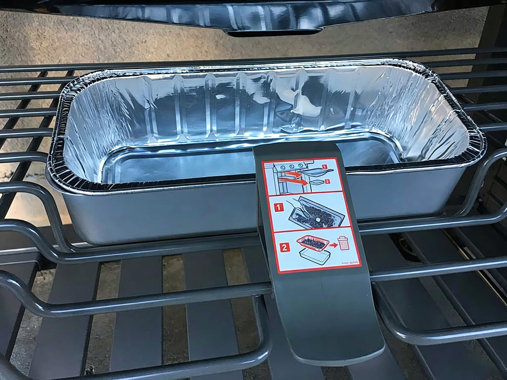 Side view of WEBROIL aluminum liner for grease management