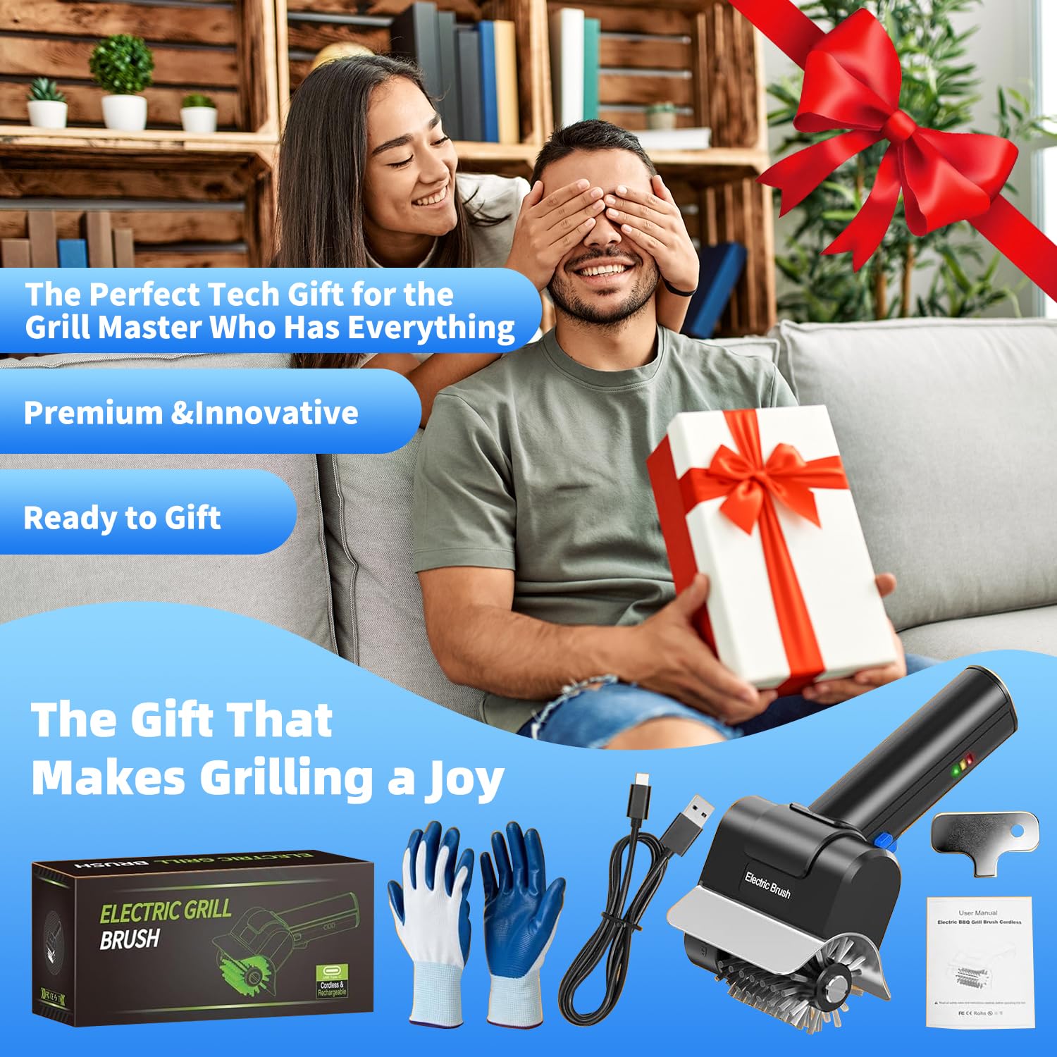 YEBLEM Electric Grill Brush with packaging