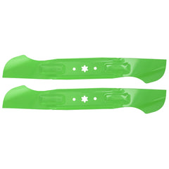 8TEN LawnRAZOR Mower Blade side view, Notched High Lift design