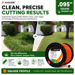 A ANLEOLIFE 1280ft trimmer line spool with label details