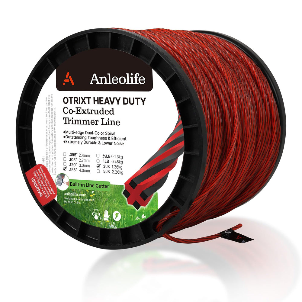 A ANLEOLIFE 155" Octa-Twist Heavy Duty Trimmer Line spool front view