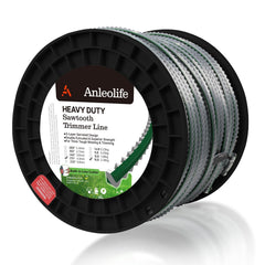 A ANLEOLIFE 170" Sawtooth Trimmer Line 440ft bulk spool front view
