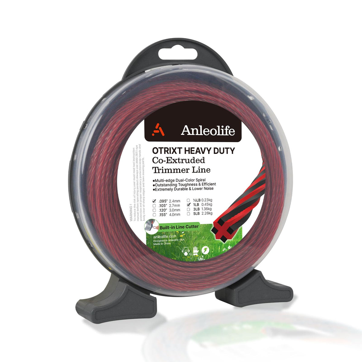 A ANLEOLIFE Octa-Twist Weed Eater String front view