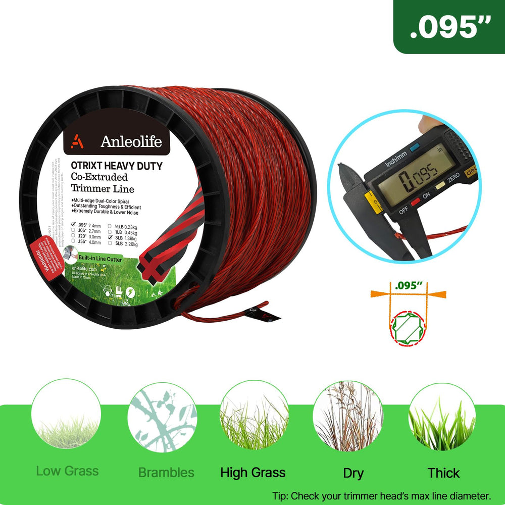A ANLEOLIFE Octa-Twist Weed Eater String spool packaging