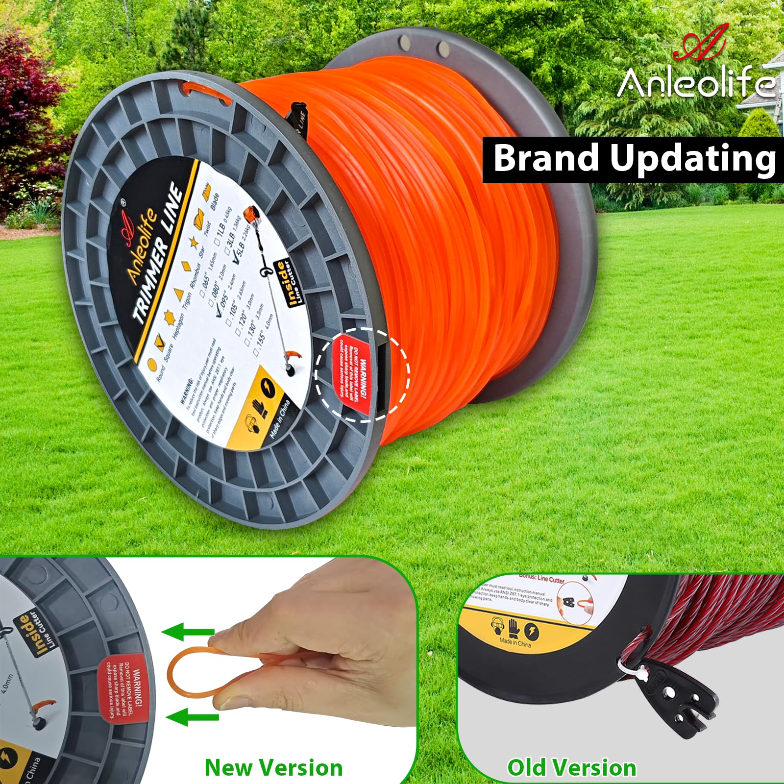 A ANLEOLIFE trimmer line in garden setting