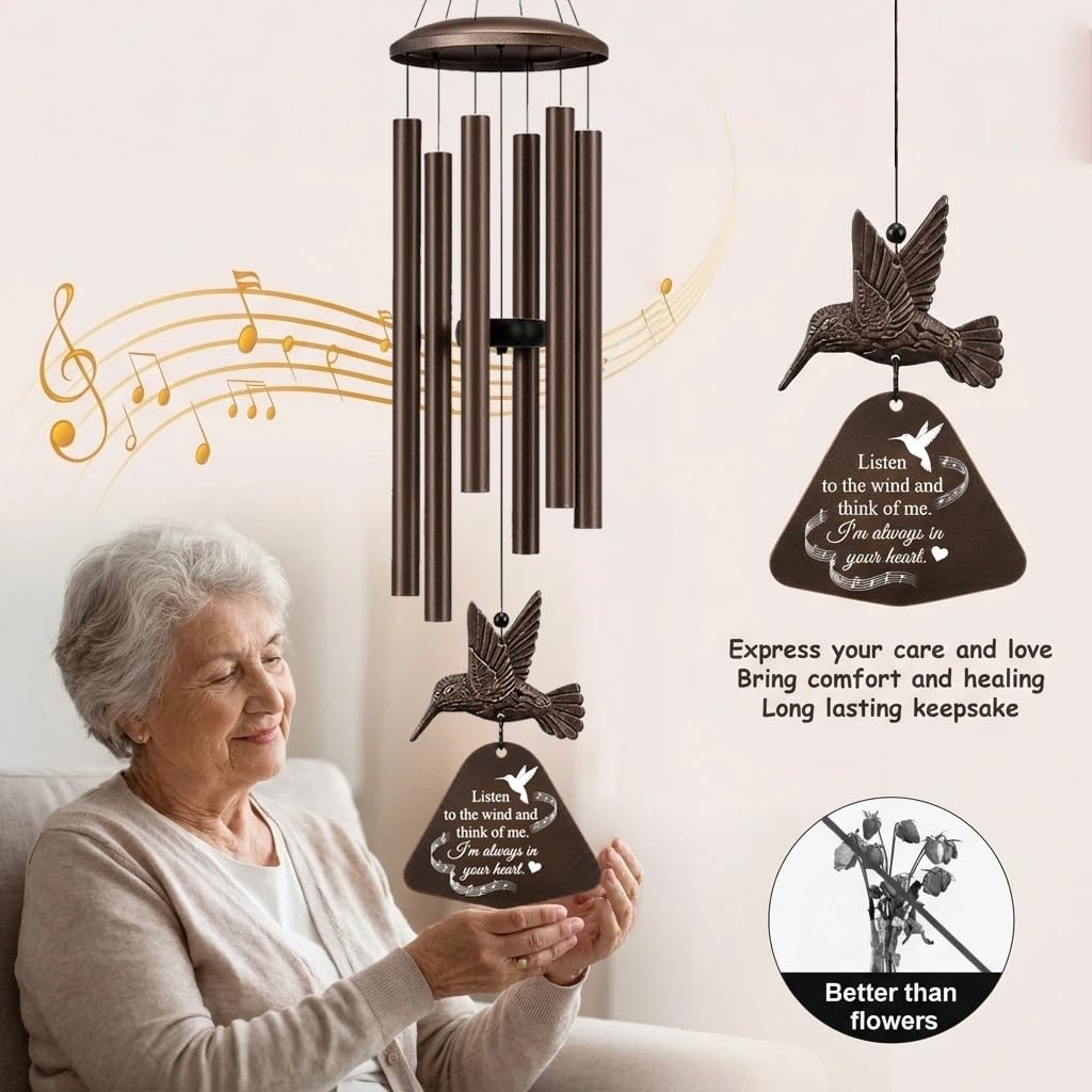 "A Letter From Heaven" poem card included with the chimes