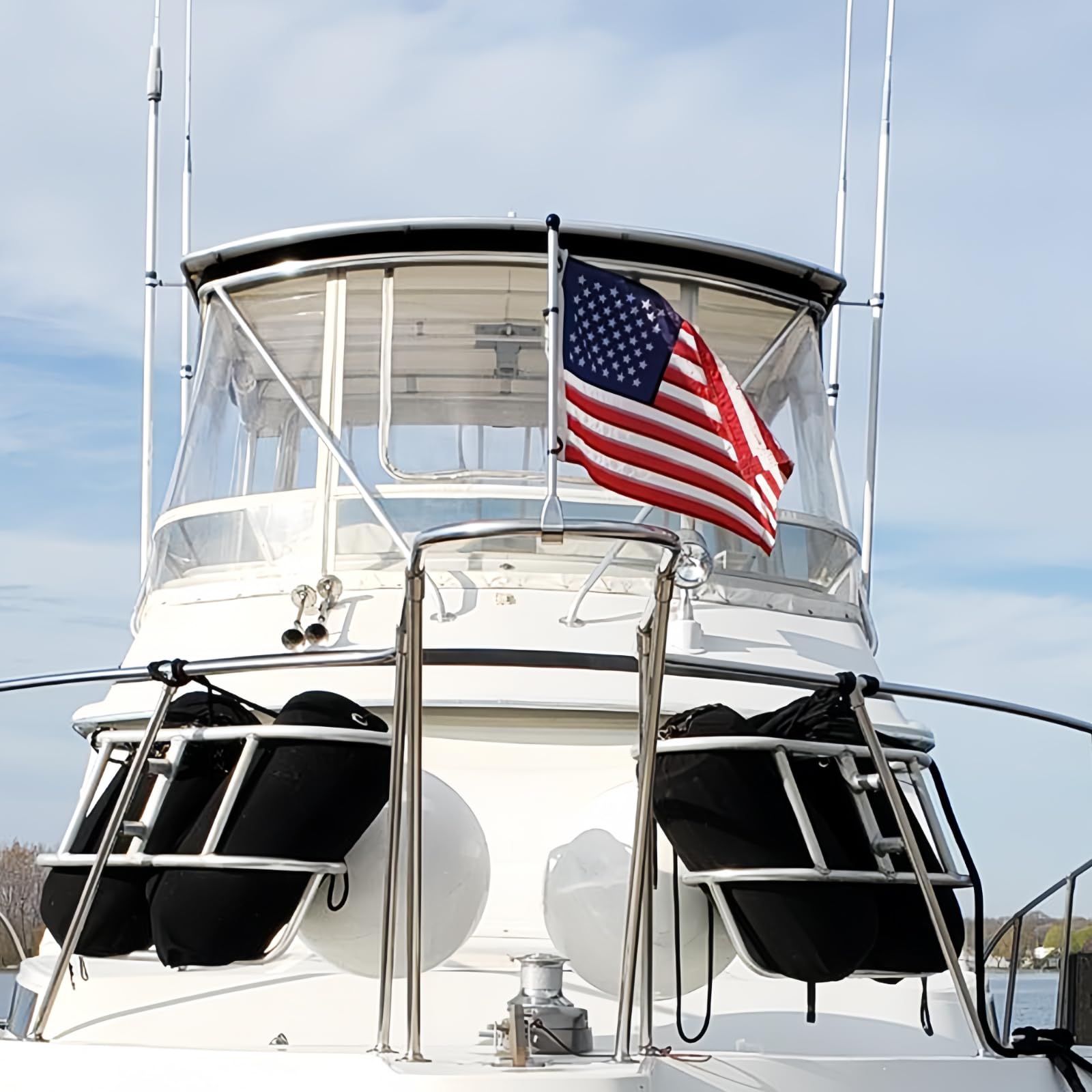 A-ZCOVER American Flag waving in the wind
