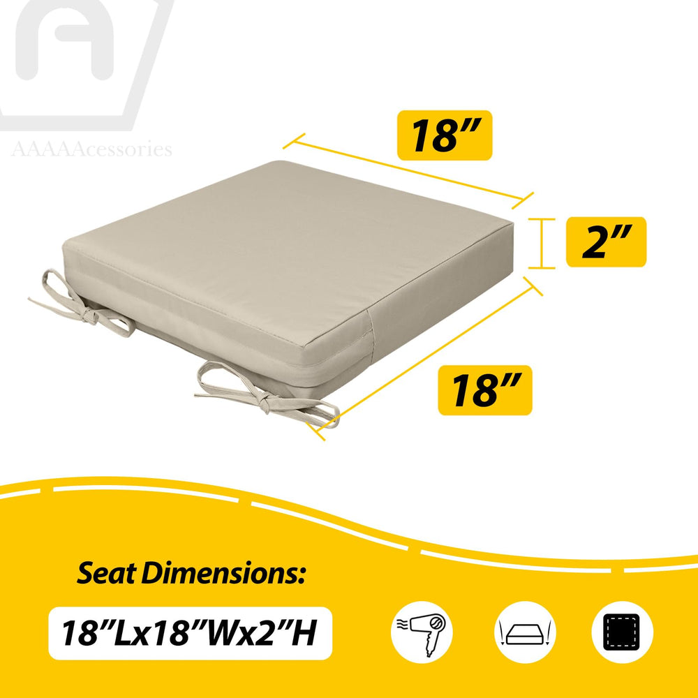 AAAAAccessoires Outdoor Chair Cushion placed on bistro set