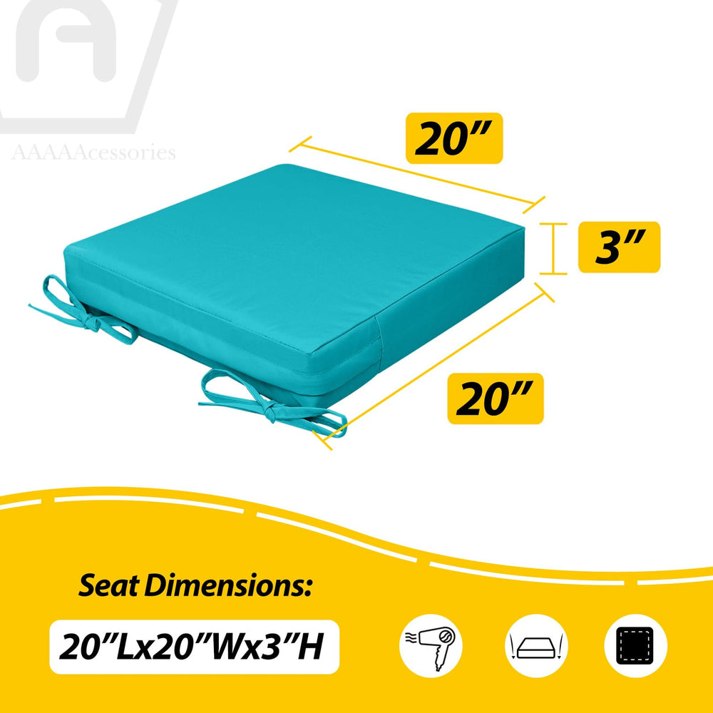 AAAAAccessoires Outdoor Chair Cushions on a patio chair