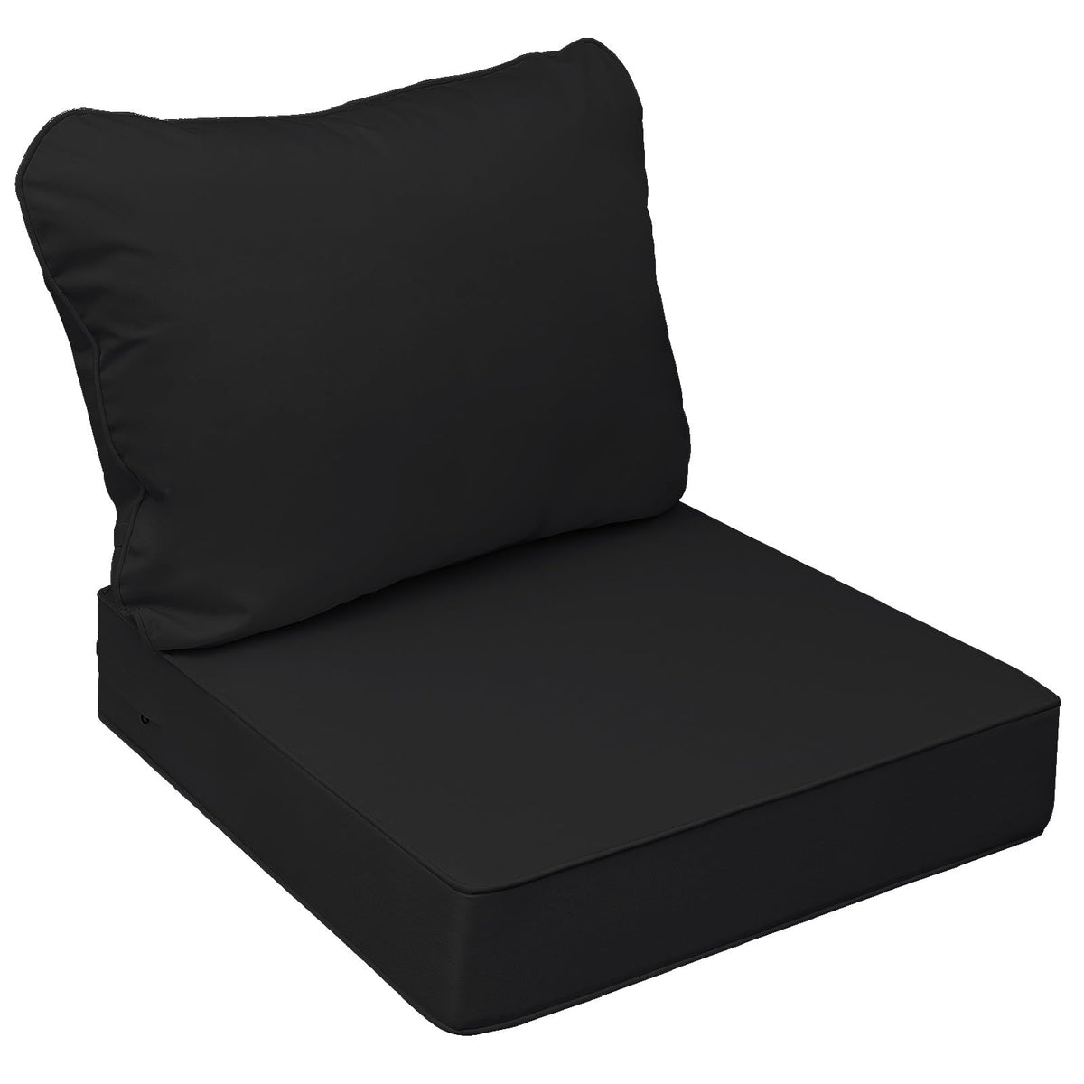 AAAAAcessories Outdoor Chair Cushion front view in Charcoal Black