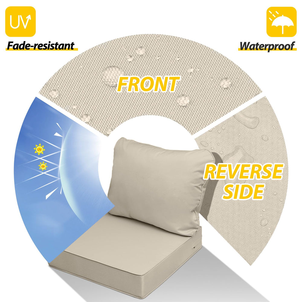 AAAAAcessories Outdoor Chair Cushion side view showing depth