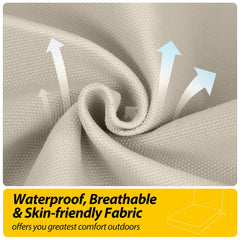 AAAAAcessories Outdoor Chair Cushion with zippered cover detail