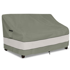 Aacabo Outdoor Sofa Cover in Grey Green, front view