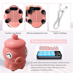 Aacabo Water Table Pump with bamboo joint tube