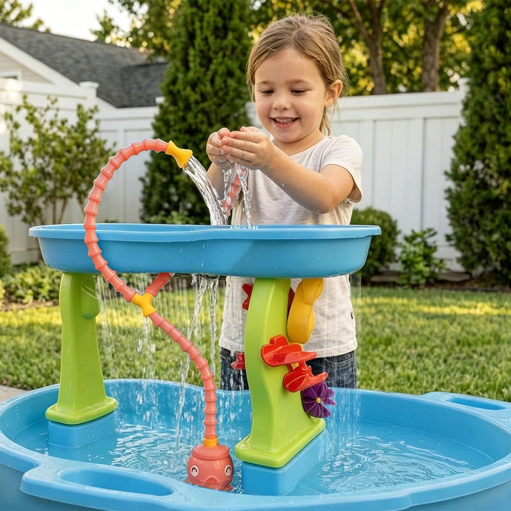 Aacabo Water Table Pump with kids playing around