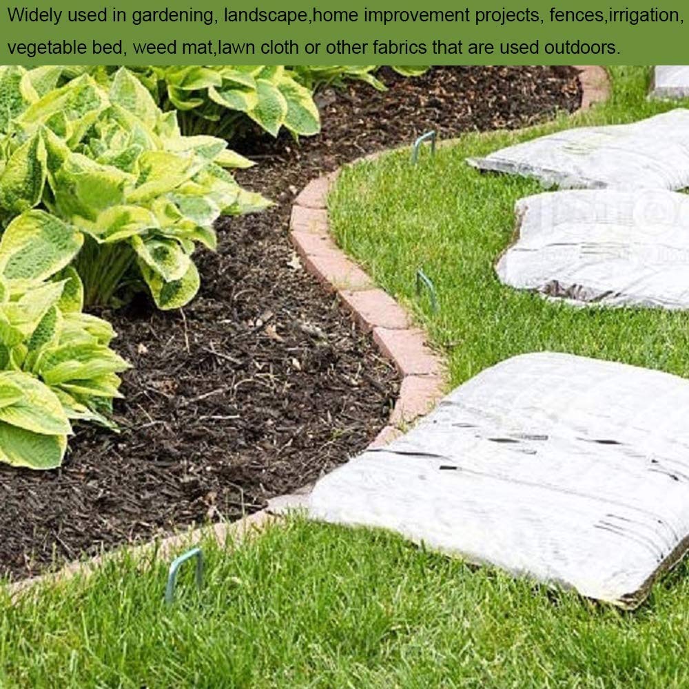 AAGUT 12 inch garden stakes used to secure landscape fabric
