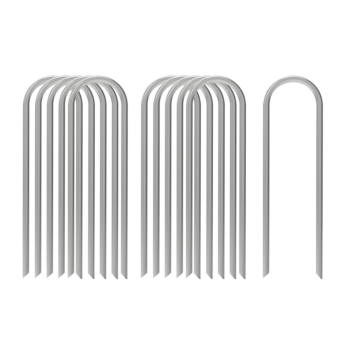 AAGUT U Shaped Garden Stakes 12 Inch pack view