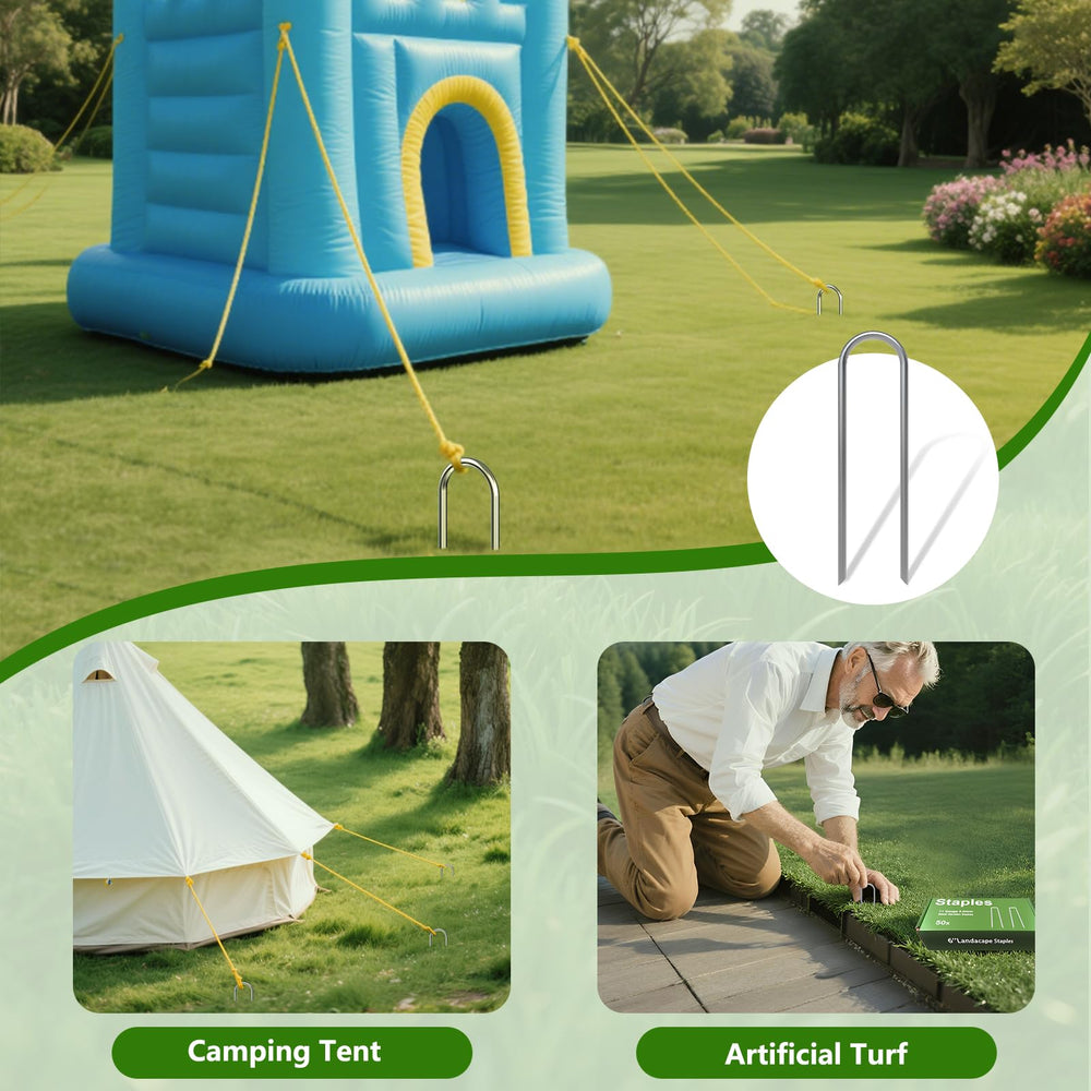 AAGUT U Shaped Garden Stakes packaging details