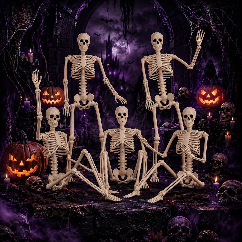 Abakuku Halloween skeleton close-up of skull