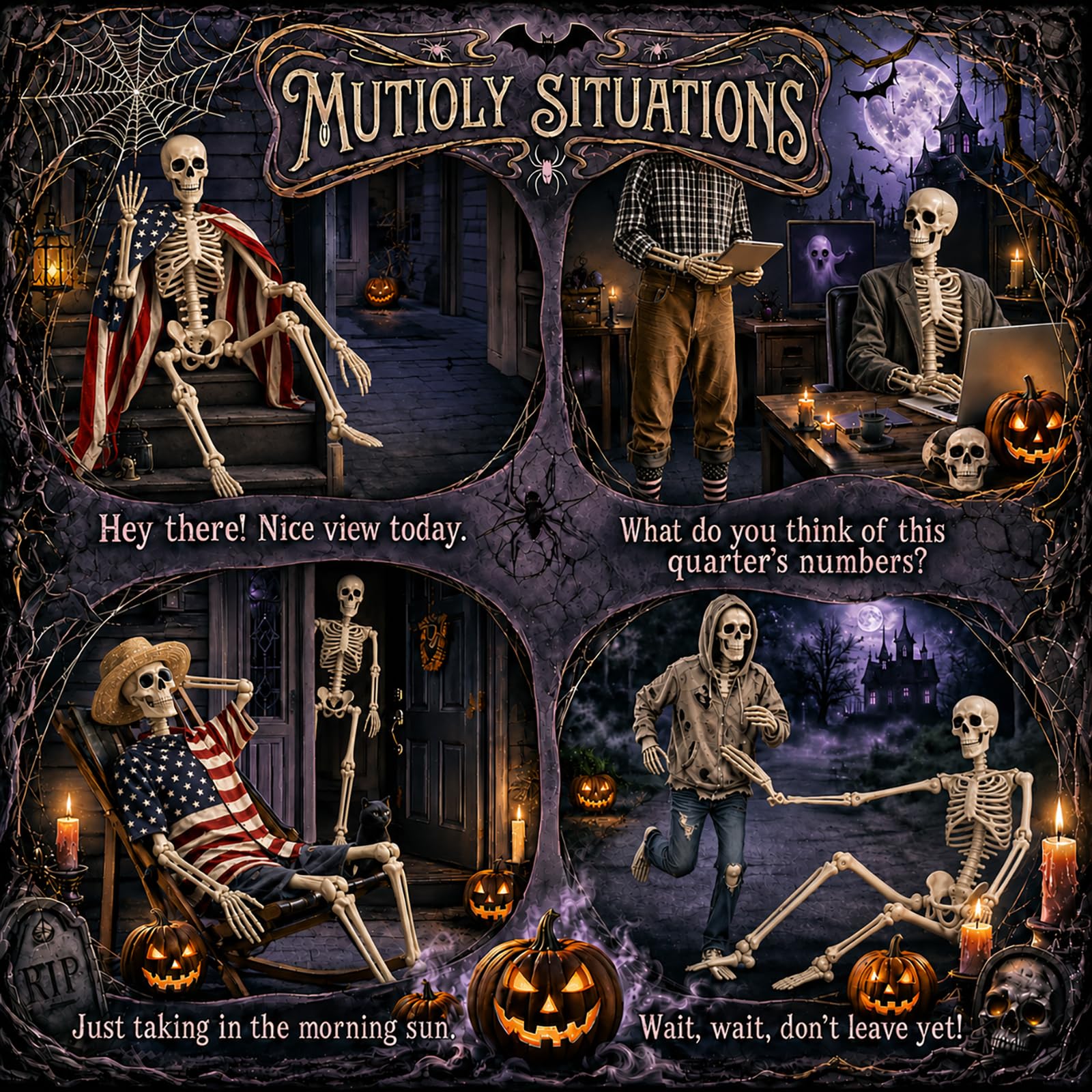 Abakuku Halloween skeleton packaging view