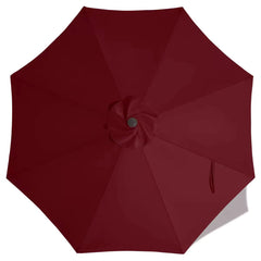 ABCCANOPY 10ft Replacement Canopy in Burgundy front view