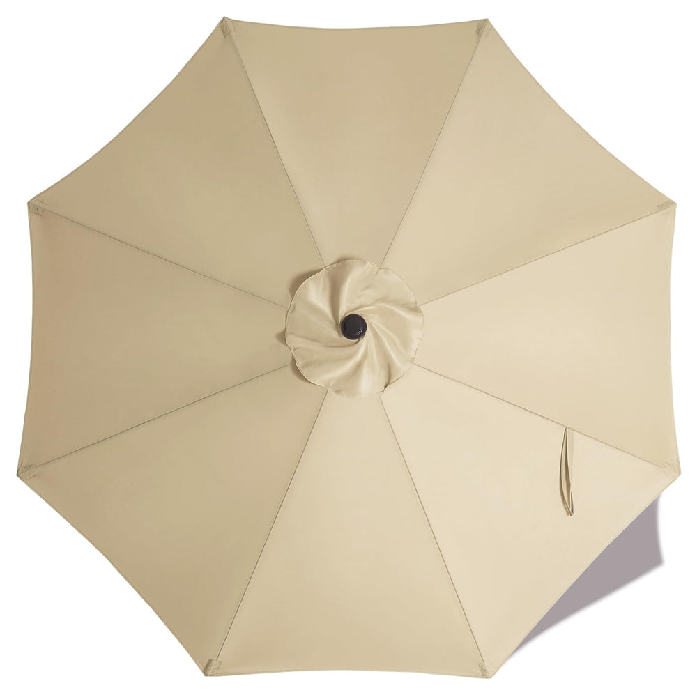 ABCCANOPY 10ft replacement umbrella canopy beige front view