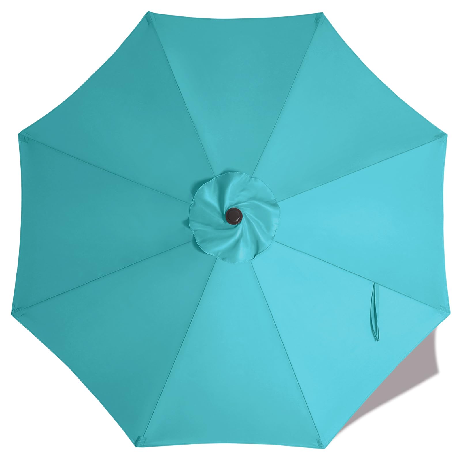 ABCCANOPY 10ft turquoise umbrella replacement canopy front view