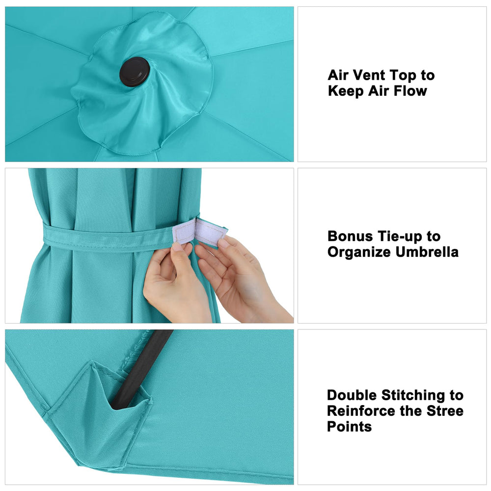 ABCCANOPY 10ft umbrella replacement canopy in packaging