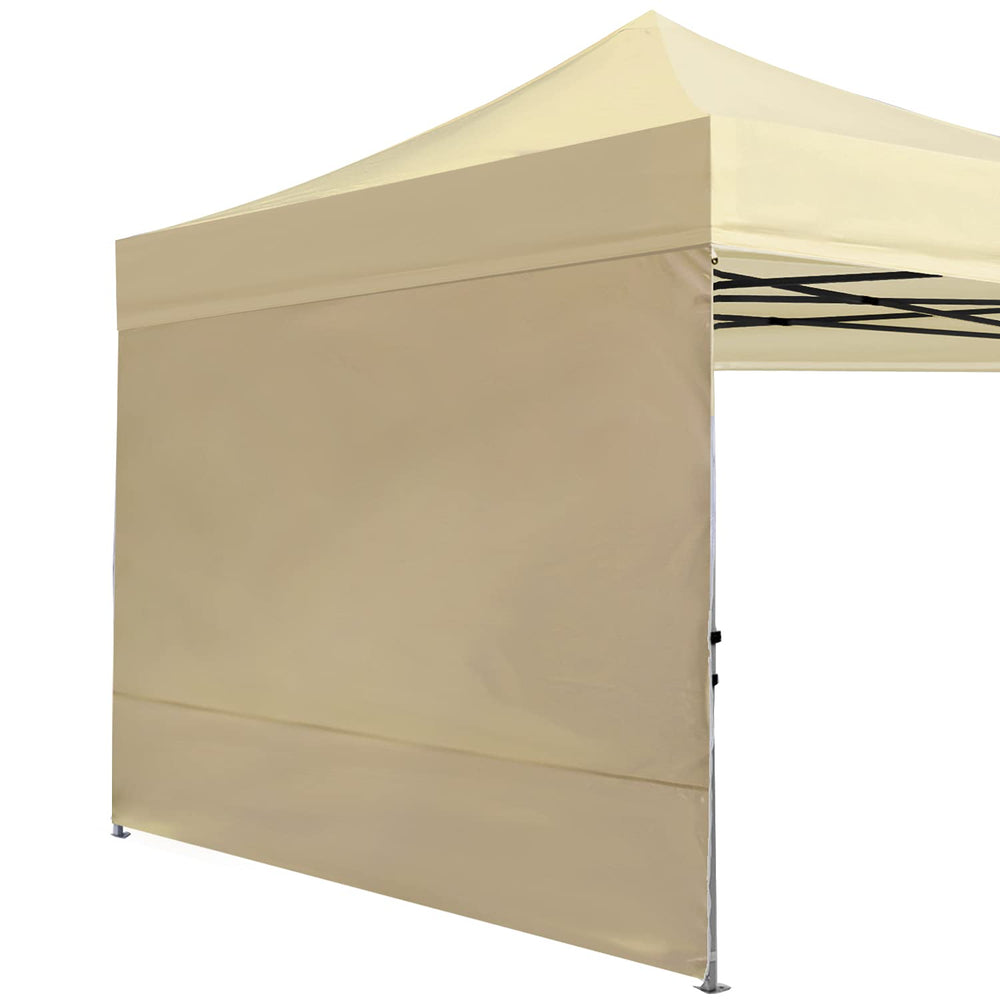 ABCCANOPY 10x10 FT beige instant canopy sidewall front view