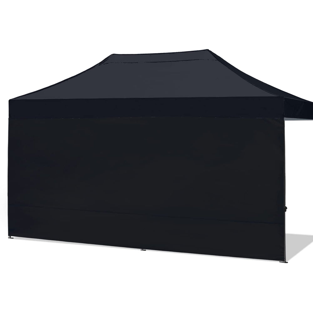 ABCCANOPY 10x20 FT black sidewall front view