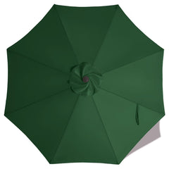 ABCCANOPY 9ft outdoor umbrella replacement canopy in forest green