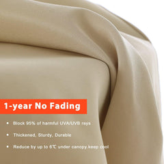 ABCCANOPY 9ft replacement canopy on a patio umbrella