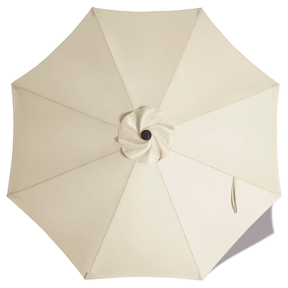 ABCCANOPY 9ft replacement umbrella canopy in light beige front view