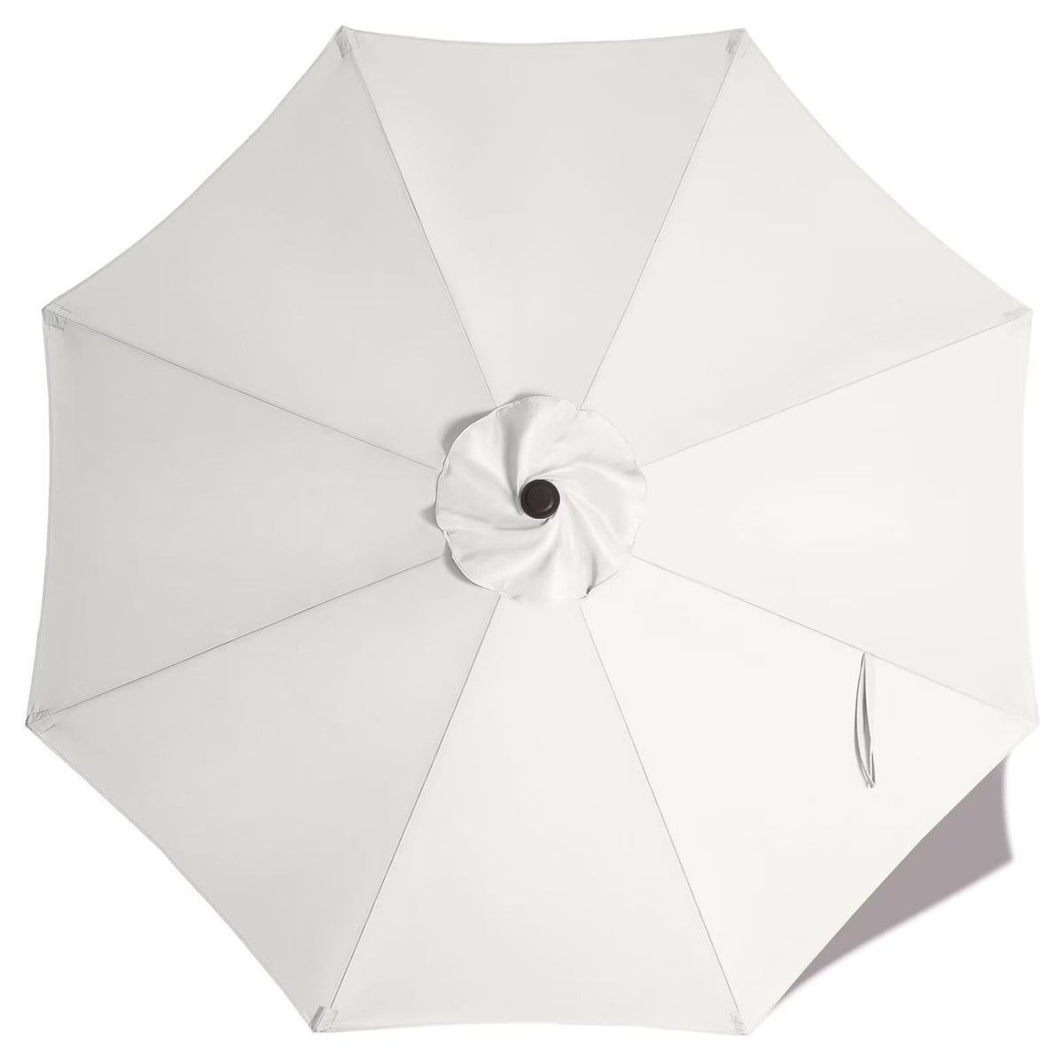 ABCCANOPY 9ft white umbrella replacement top front view