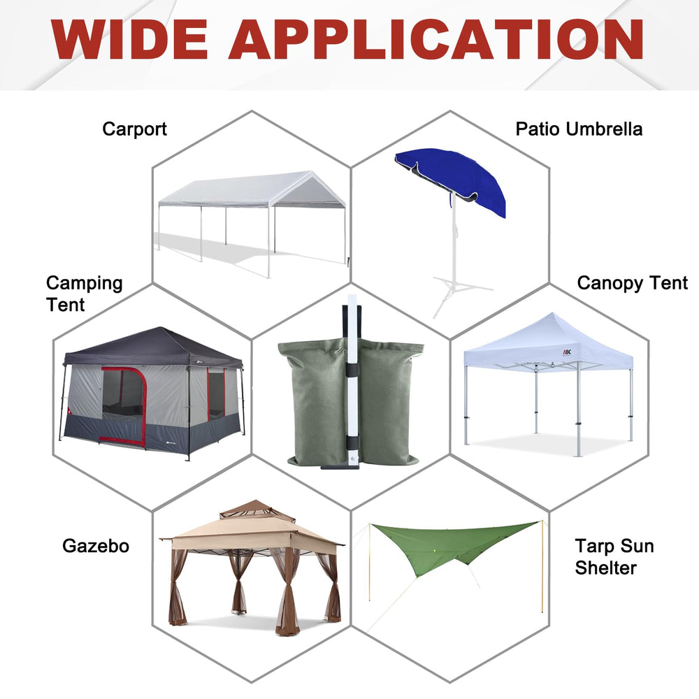 ABCCANOPY Canopy Weights 150 LBS packaging view