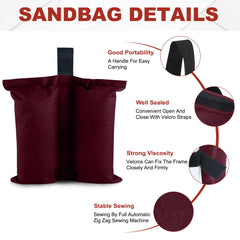 ABCCANOPY Canopy Weights 4-Pack filled with sand