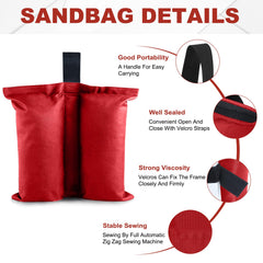 ABCCANOPY Canopy Weights red bag with Velcro straps