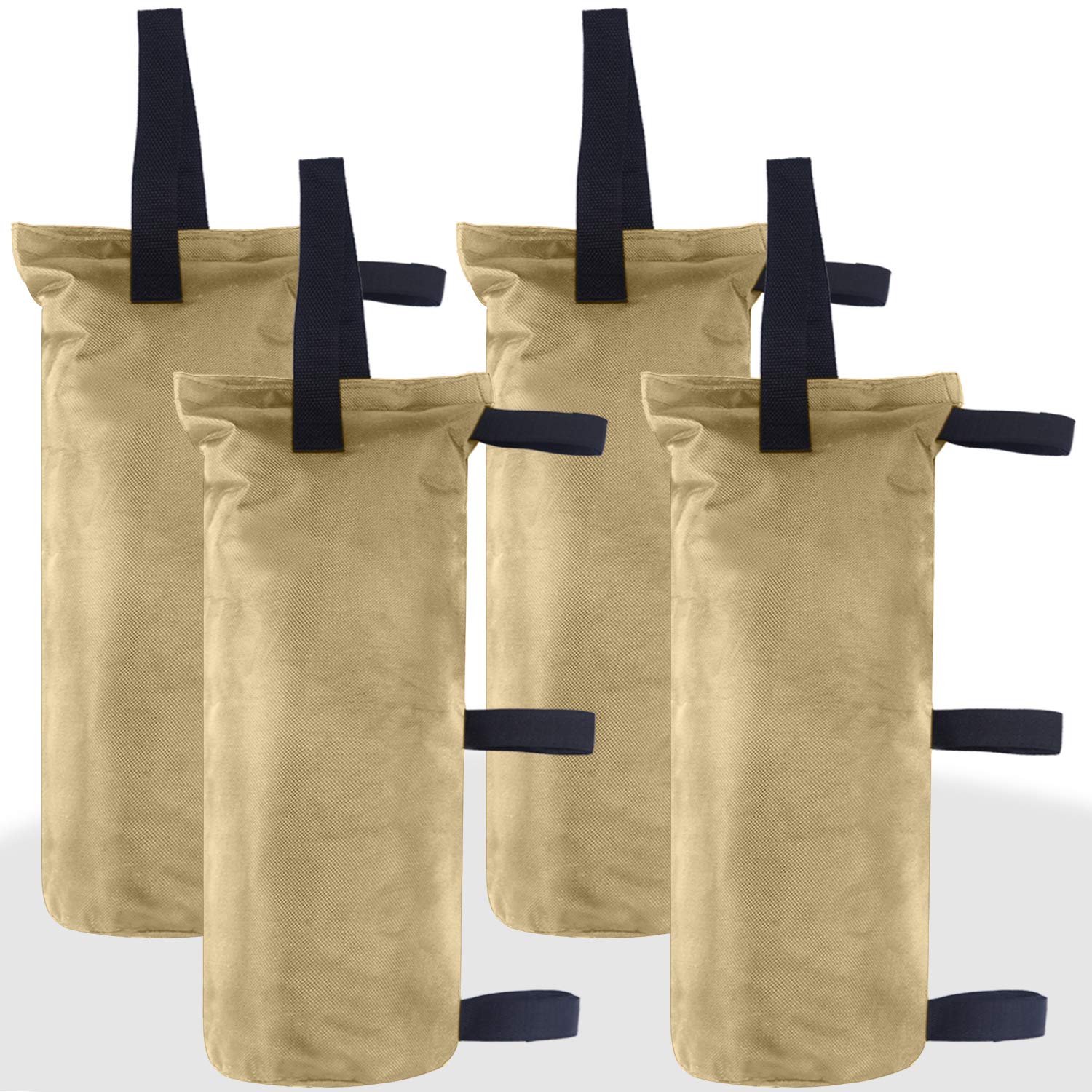 ABCCANOPY Canopy Weights Set of 4, Beige sand bags front view