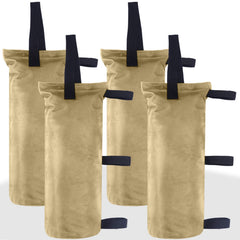 ABCCANOPY Canopy Weights Set of 4, Beige sand bags front view
