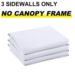 ABCCANOPY Instant Canopy Sidewall 10x10 FT white installation close-up