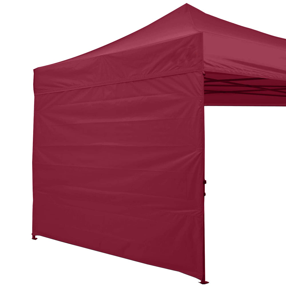 ABCCANOPY Instant Canopy SunWall 10x10 FT burgundy side view