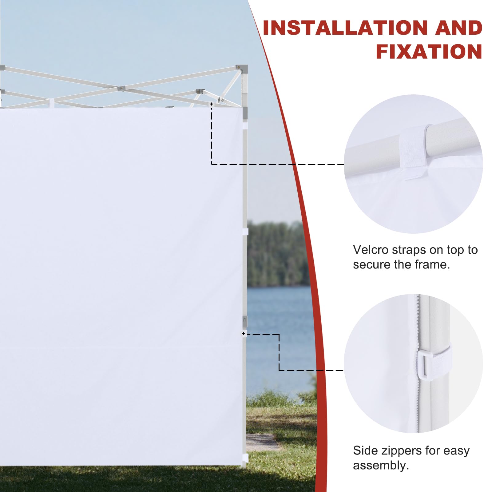 ABCCANOPY Instant Canopy SunWall 8x8 FT packaging