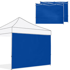 ABCCANOPY Instant Canopy SunWall royal blue sidewall front view