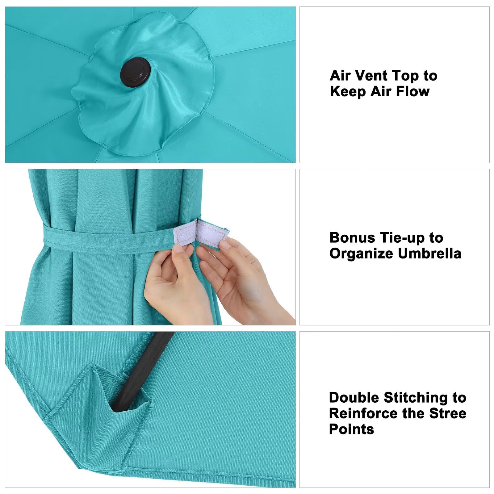 ABCCANOPY replacement canopy displayed on an umbrella frame