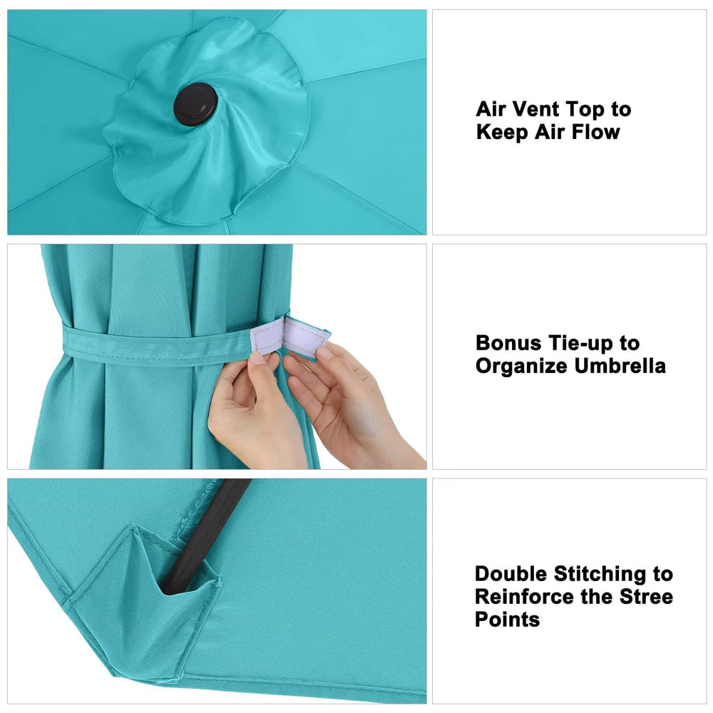ABCCANOPY replacement canopy displayed on an umbrella frame