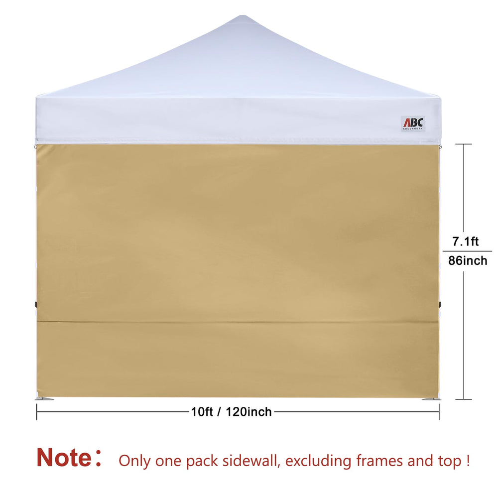ABCCANOPY sidewall installation on a canopy frame