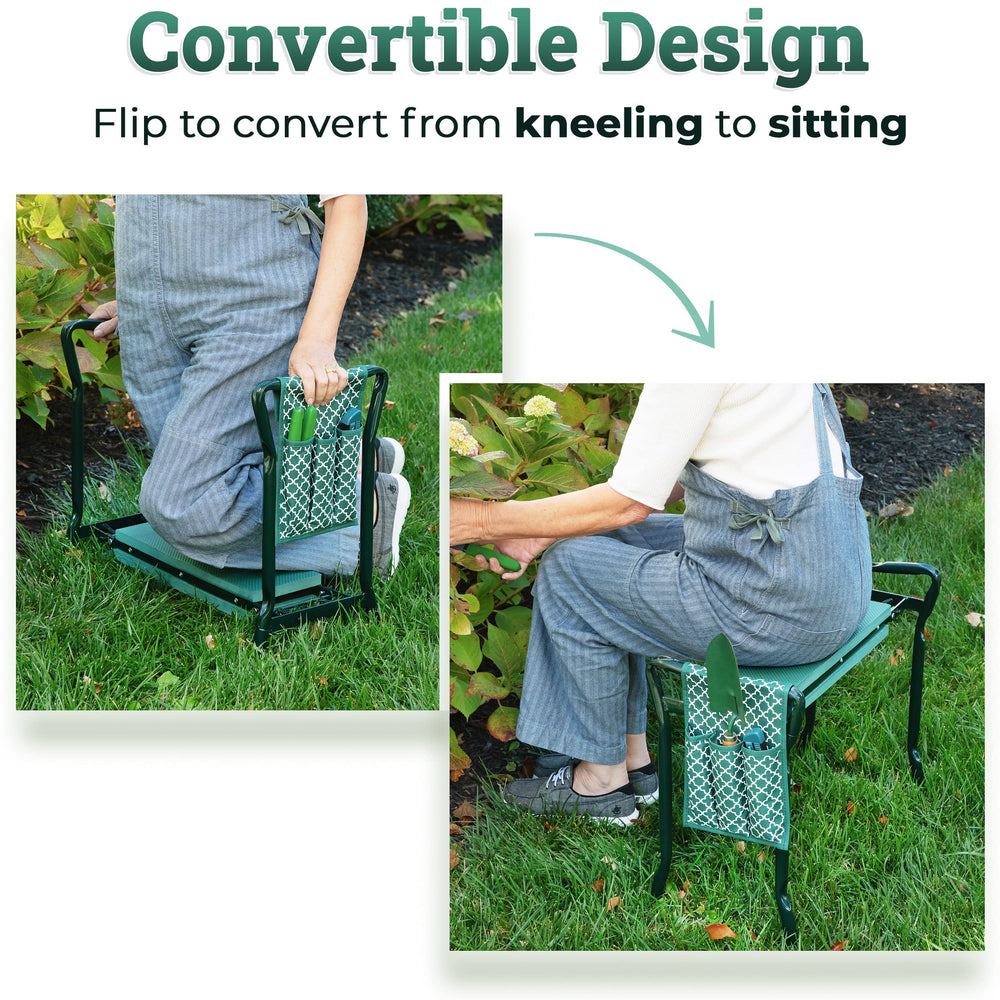 Abco Tech Garden Kneeler and Seat folded for easy storage