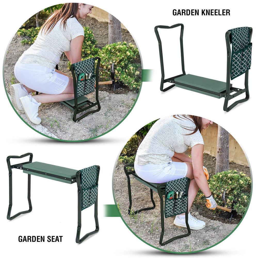 Abco Tech Garden Kneeler and Seat in use while gardening